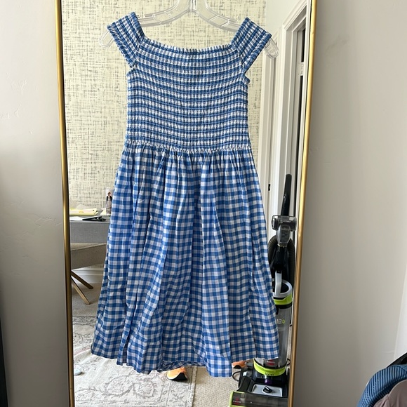 J. Crew Other - J.Crew gingham smocked bathing suit cover-up